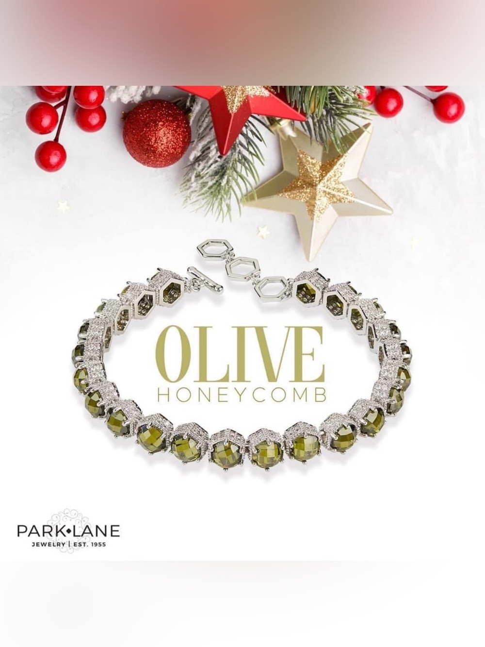 Park Lane “Olive” Honeycomb Impression Bracelet! BNIB!